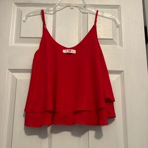 Cute Red Flowy Top! Perfect for summer!
